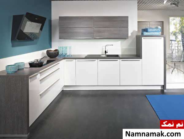 طرح کابینت سفید های گلاس