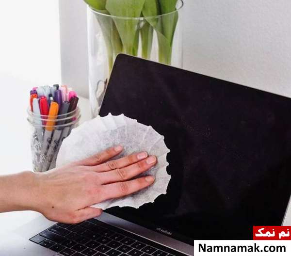 تمیز کردن صفحه نمایش کامپیوتر