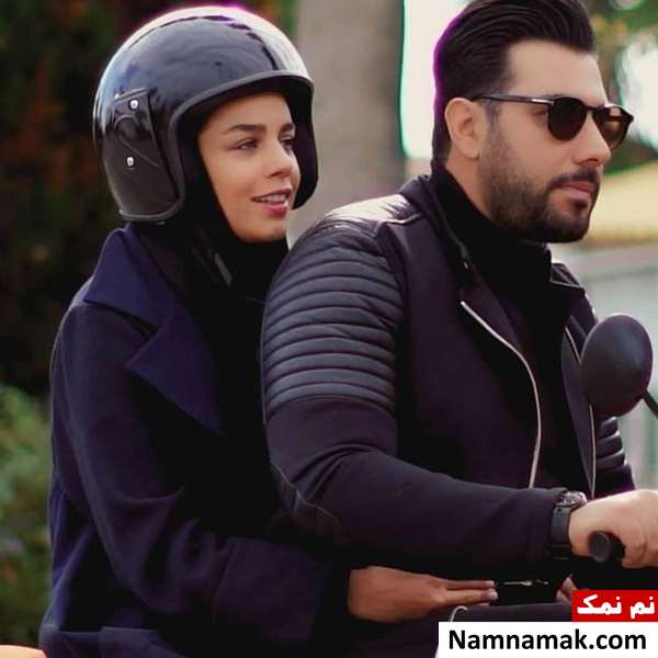 احسان خواجه امیری و همسرش در کنار هم