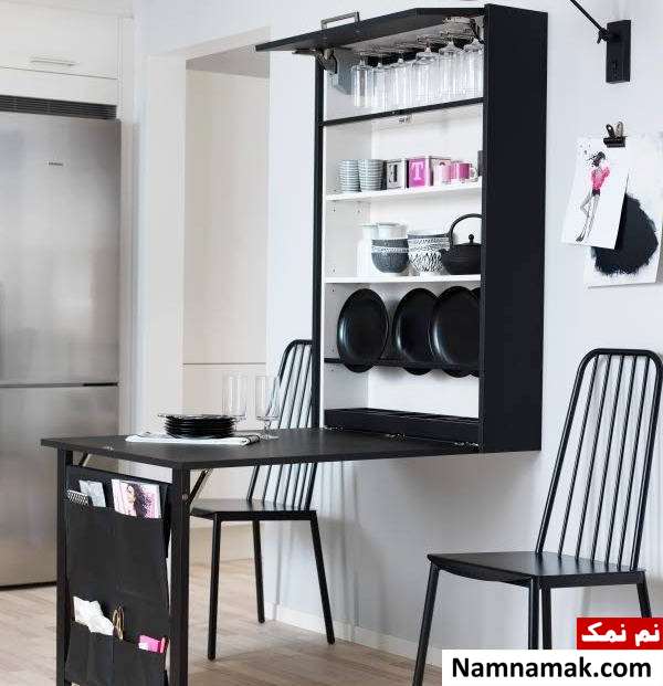 افزایش فضای خانه افزایش فضای خانه با میز تاشو