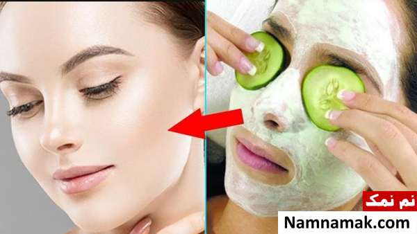 نحوه چاقی صورت با خیار چاقی صورت با خیار