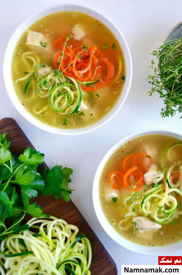 طرز تهیه سوپ مرغ و کدو