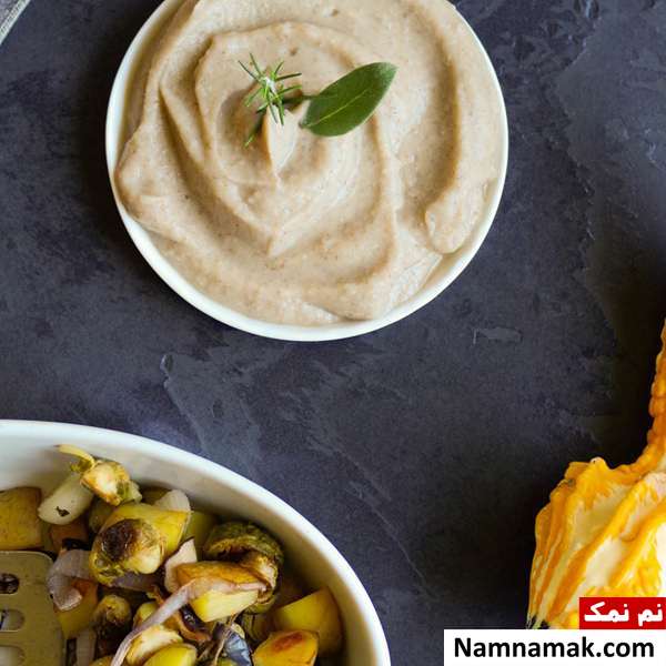 پوره لوبیا سفید و پیازچه