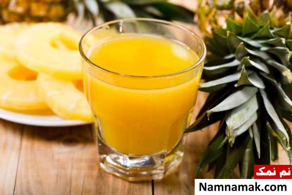آب میوه آناناس آب آناناس برای سرفه و سرماخوردگی