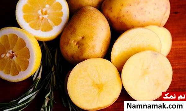 ماسک با لیمو ماسک لیمو سیب زمینی