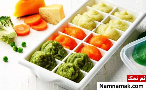 نگهداری غذای کودک در فریزر