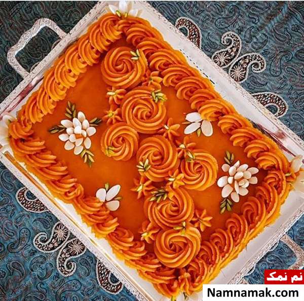 حلوای هویج با شکلی فوق العاده خوشمزه