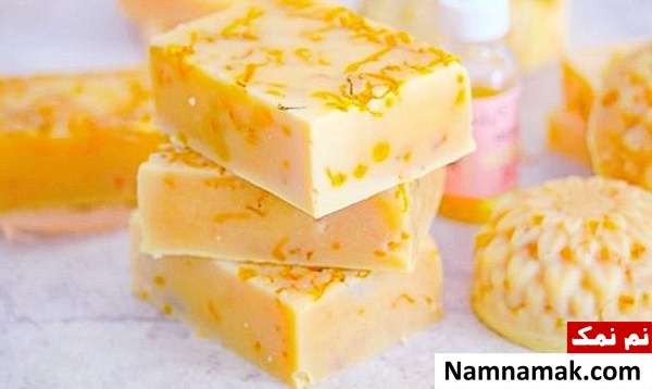 ساخت صابون گل همیشه بهار