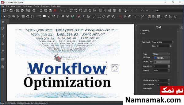 قابلیت های برنامه master pdf editor