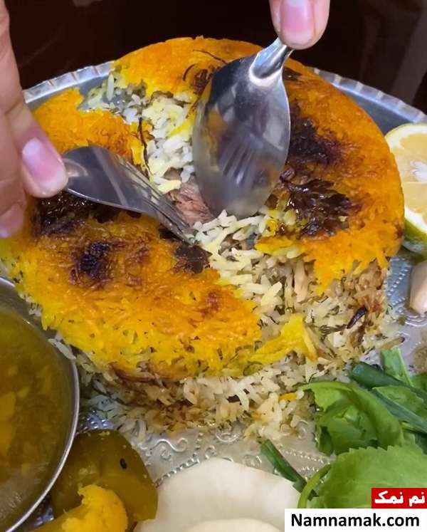 ته چین گوشت گوسفندی دستور تهیه ته چین گوشت گوسفندی