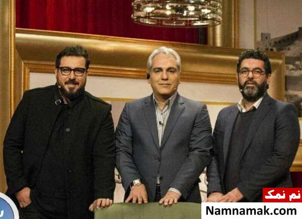 محسن کیایی و برادرش در کنار مهران مدیری