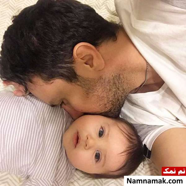 عکس بانمک شاهرخ استخری و دخترش نبات