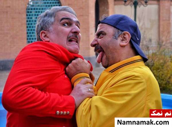 بیژن بنفشه خواه و علیرضا استادی در فیلم نارگیل