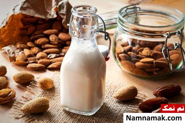 مصرف شیر بادام استفاده از شیر بادام