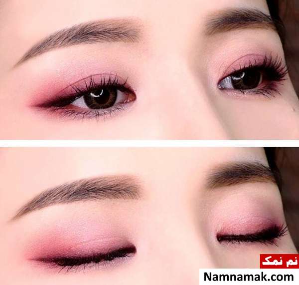 نحوه سایه زدن چشمهای ریز آرایش زیبای چشم ریز و پف دار