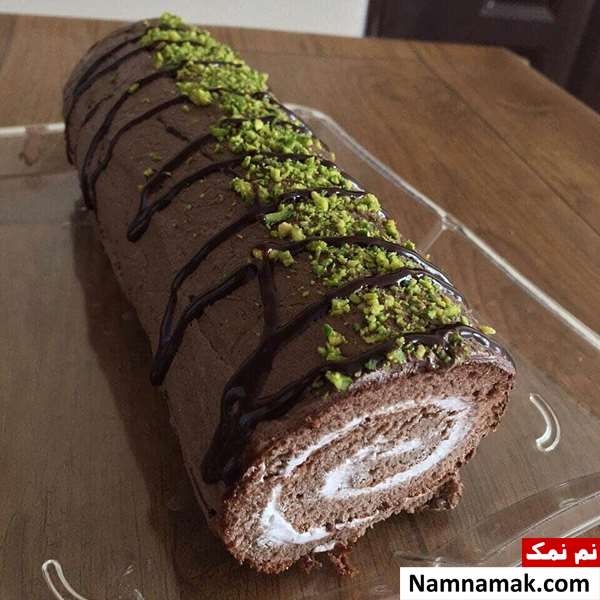 رولت خامه ای با پیمانه بدون فر