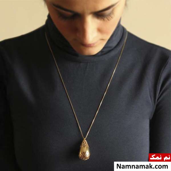 مدل گردنبند و گوشواره مناسب لباس یقه بسته