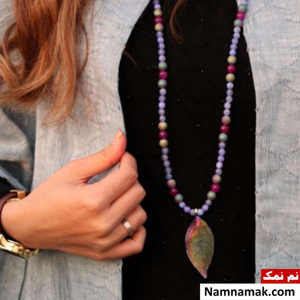 مدل گردنبند و گوشواره مناسب لباس یقه بسته