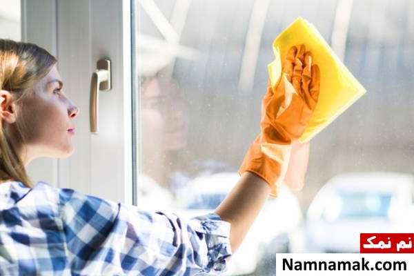تمیز کردن شیشه
