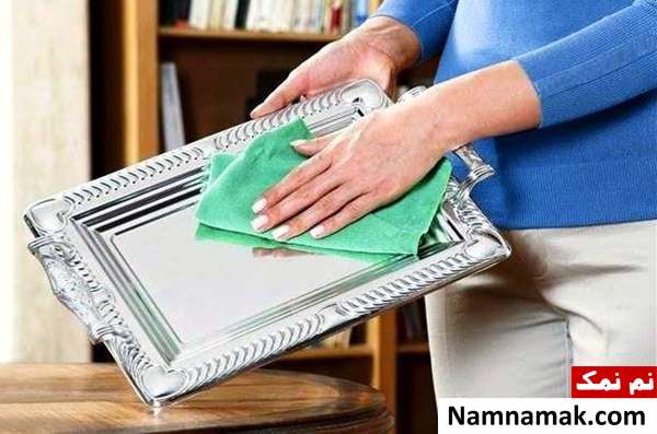 روش براق کردن ظروف نقره 