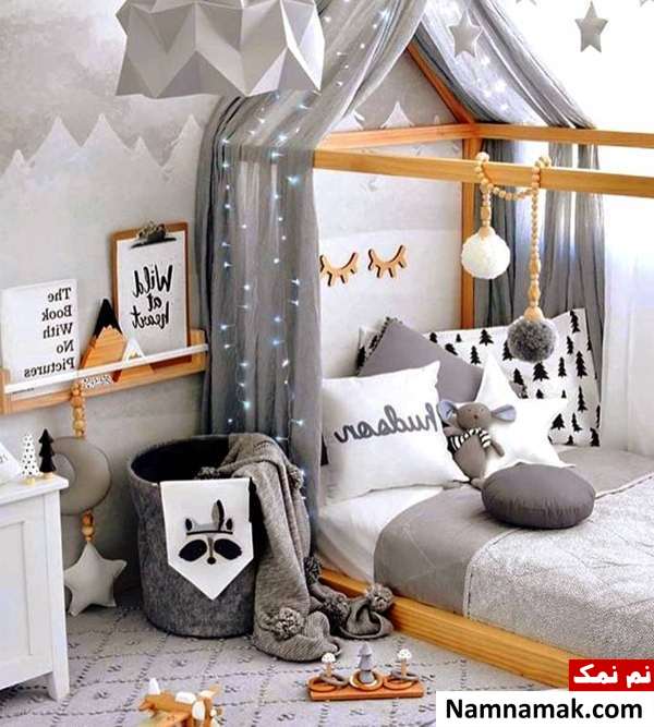 اتاق خاکستری اتاق خاکستری شیک نوزاد