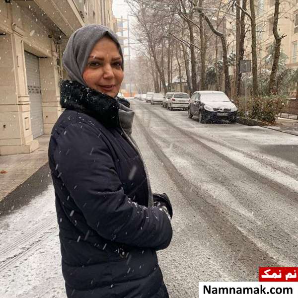 الهه رضایی عکس برفی الهه رضایی