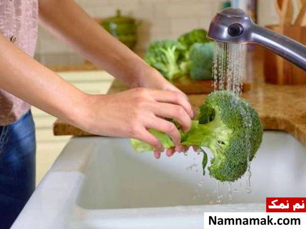 طرز شستن کلم بروکلی شستن صحیح کلم بروکلی