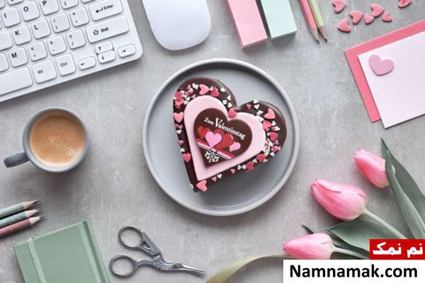کیک ولنتاین برای کادو
