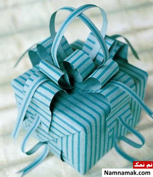 آموزش کادوپیچی مارپیچ طرز کادو پیچی هدیه به شکل مارپیچ