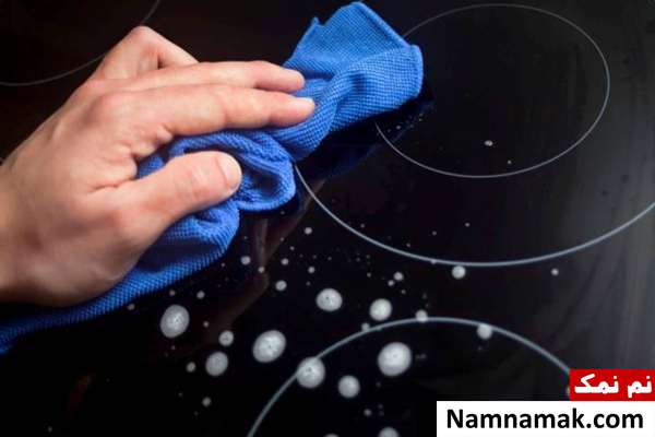 تمیز کردن اجاق شیشه ای