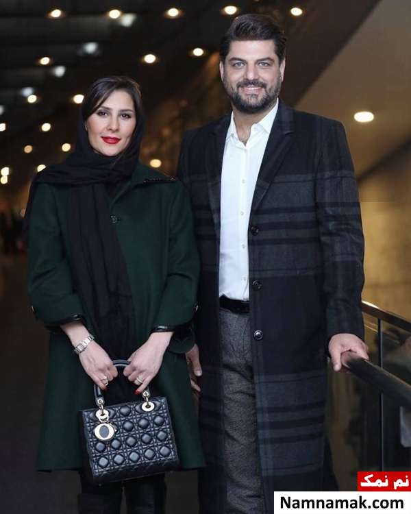 سام درخشانی و همسرش در جشنواره 38