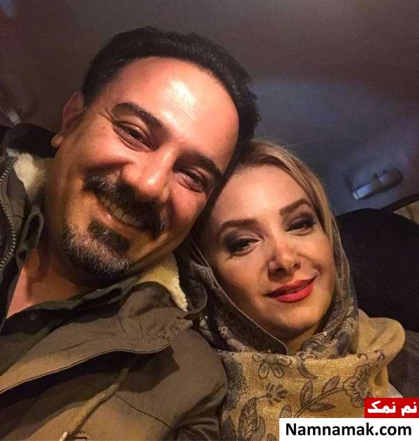 عکس عاشقانه برزو ارجمند و همسرش