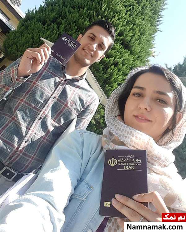 بیوگرافی فرزانه فصیحی دختر باد و دونده ایران و همسرش امیرحسین حسینی عکس فرزانه فصیحی در کنار همسرش