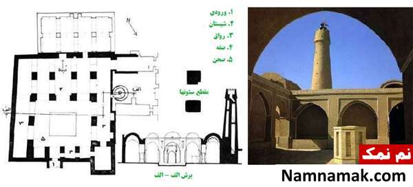 سبک معماری مسجد جامع فهرج