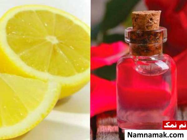 ماسک گیاهی لیمو و عرق گل سرخ