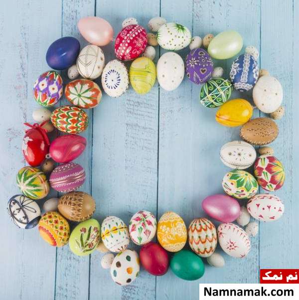  آموزش رنگ آمیزی تخمه مرغ