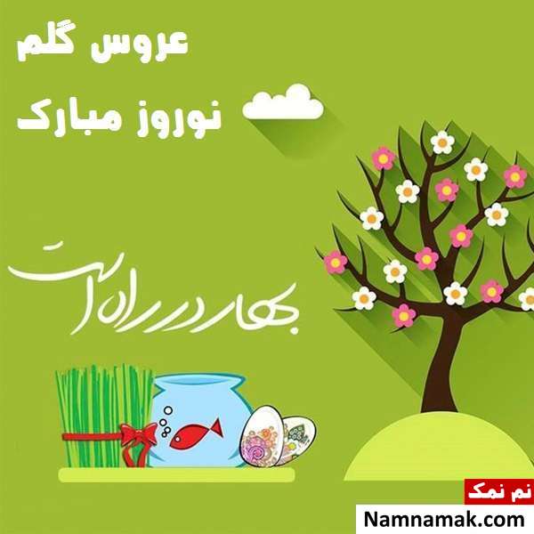 اس ام اس ، عکس نوشته و پیامک تبریک سال نو و عید نوروز به عروس تبریک سال نو و عید نوروز به عروس