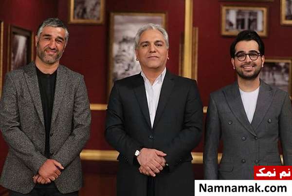 پژمان جمشیدی و فرزاد فرخ در دورهمی پژمان جمشیدی مهمان دورهمی