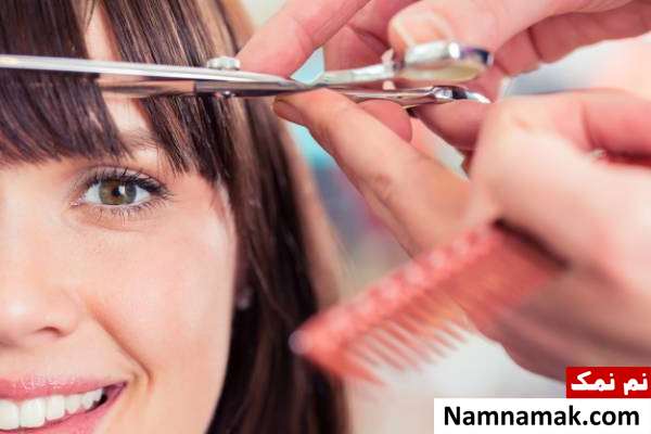 چتری زدن موها آموزش چتری مو در خانه