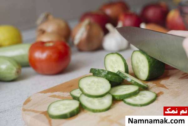 خیار و گوجه خیار و گوجه از فیبر های نامحلول