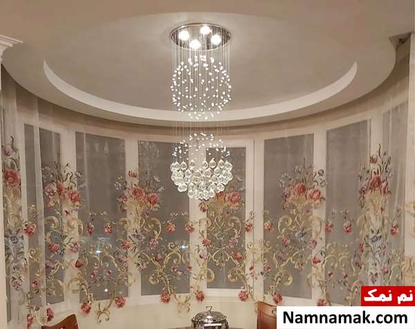 مدل پردهای حریر و شیشه ای