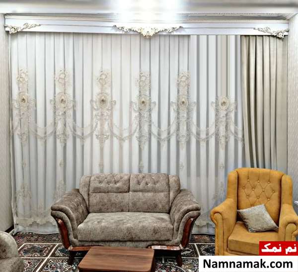مدل پردهای حریر و شیشه ای
