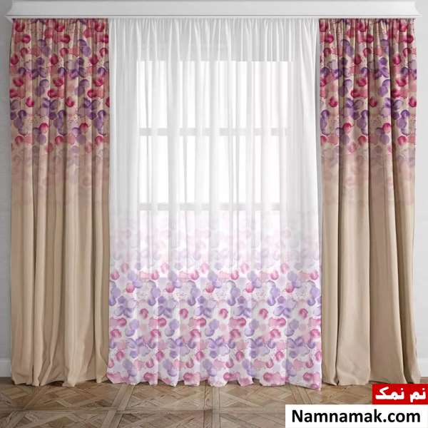 مدل پردهای حریر و شیشه ای