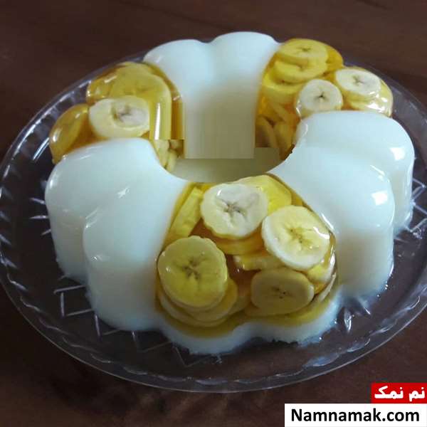 ژله ویترینی با موز