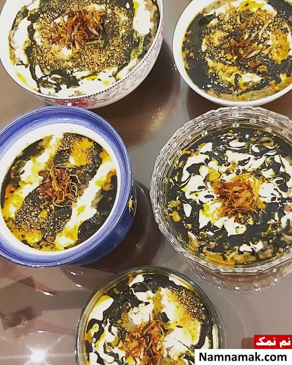 آش دوغ بدون نخود