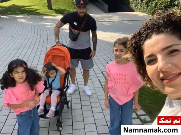 عکس های شخصی و خانوادگی اشکان دژاگه با همسر و فرزندانش