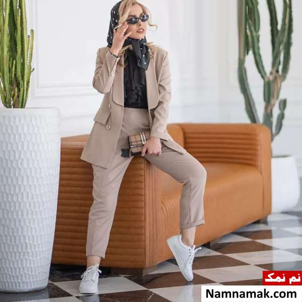 تیپ با کفش اسپرت دخترانه