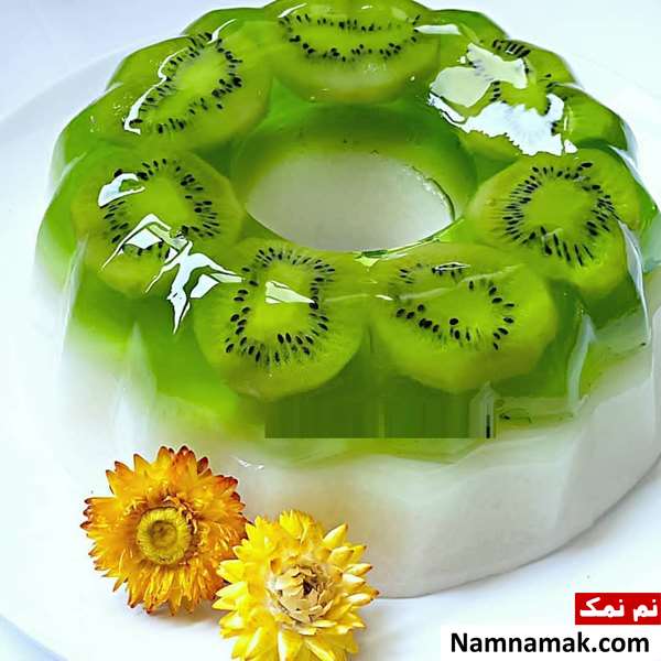 تزیین ژله با میوه با عکس و تصویر