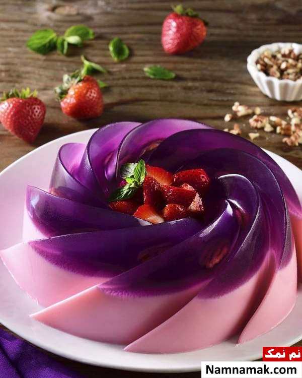 طرز تهیه ژله جدید برای یخچال عروس
