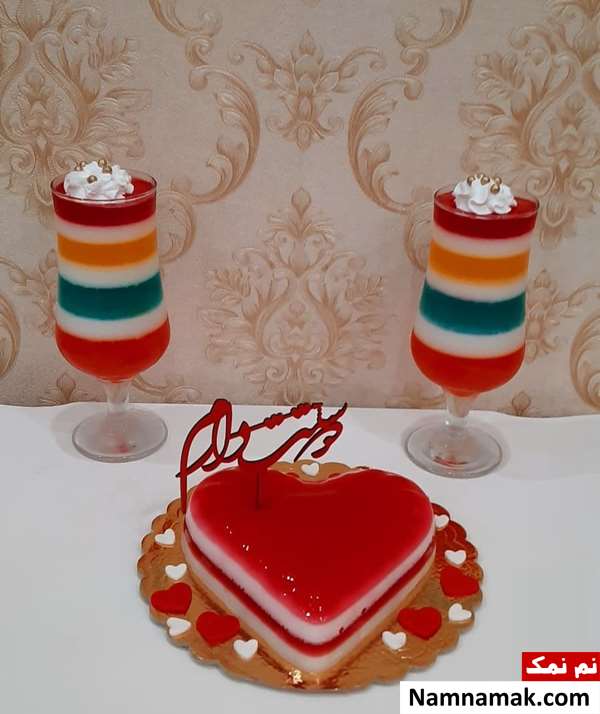 طرز تهیه ژله جدید برای یخچال عروس